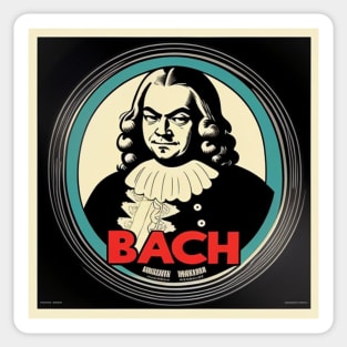 Bach Vinyl Record Album Cover II Sticker